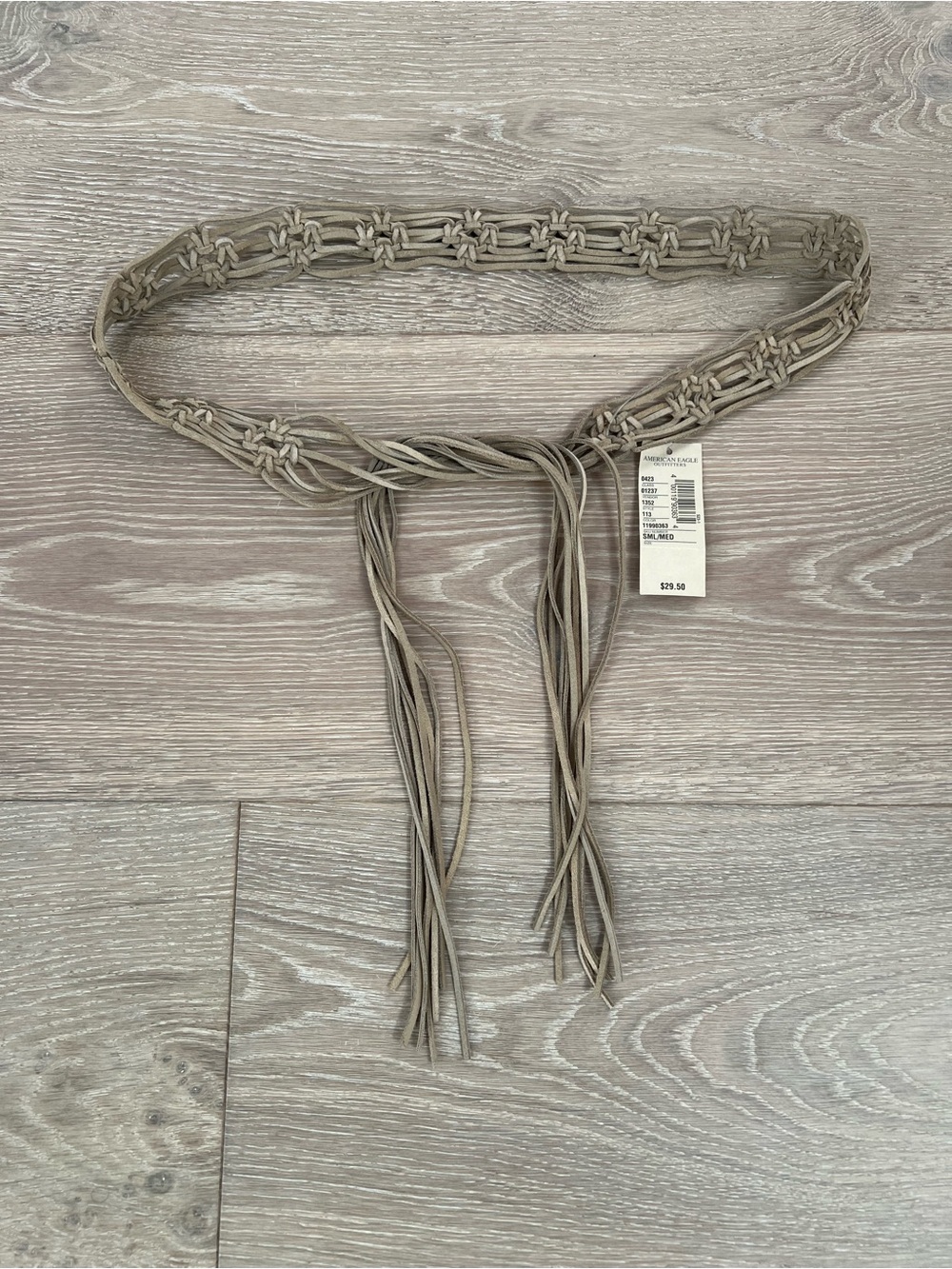 NWT American Eagle Outfitters Braided Fringe Belt
